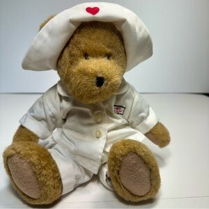 Pre-owned. Boyds Bear Nurse Betty Pan on Duty Plush Teddy Bear in nurses uniform